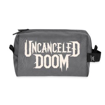 DOOM NON ANNULÉ - Trousse de toilette en tissu recyclé - anthracite - Devant