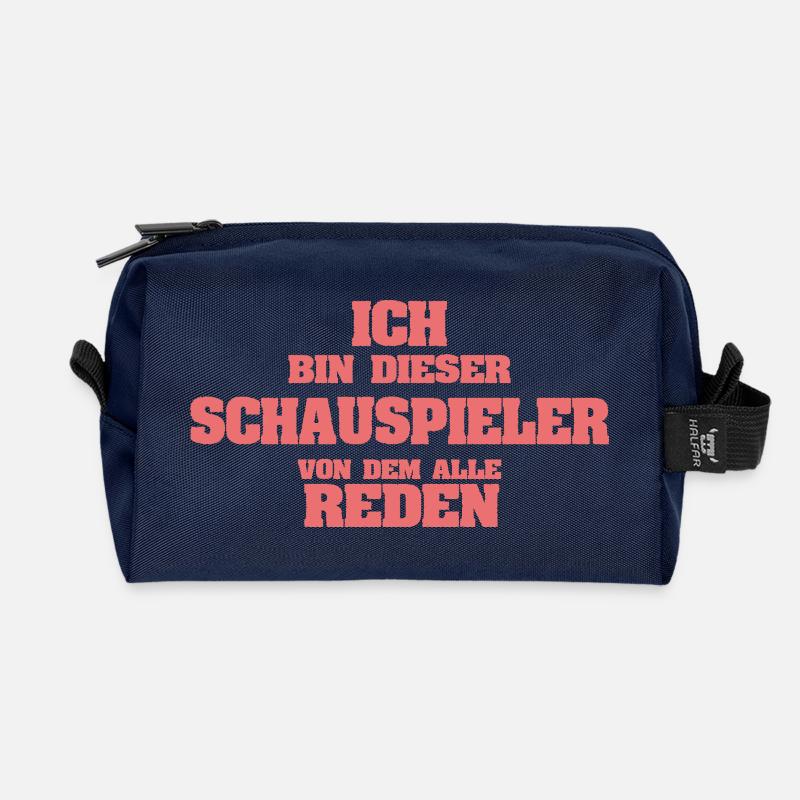 Beruf Schauspieler - Recycelte Kulturtasche - Navy