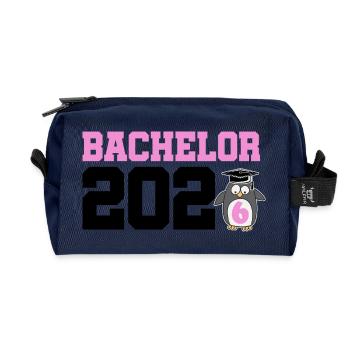 Bachelor 2026 Abschluss Promotion Sponsion - Recycelte Kulturtasche - Navy - Vorne
