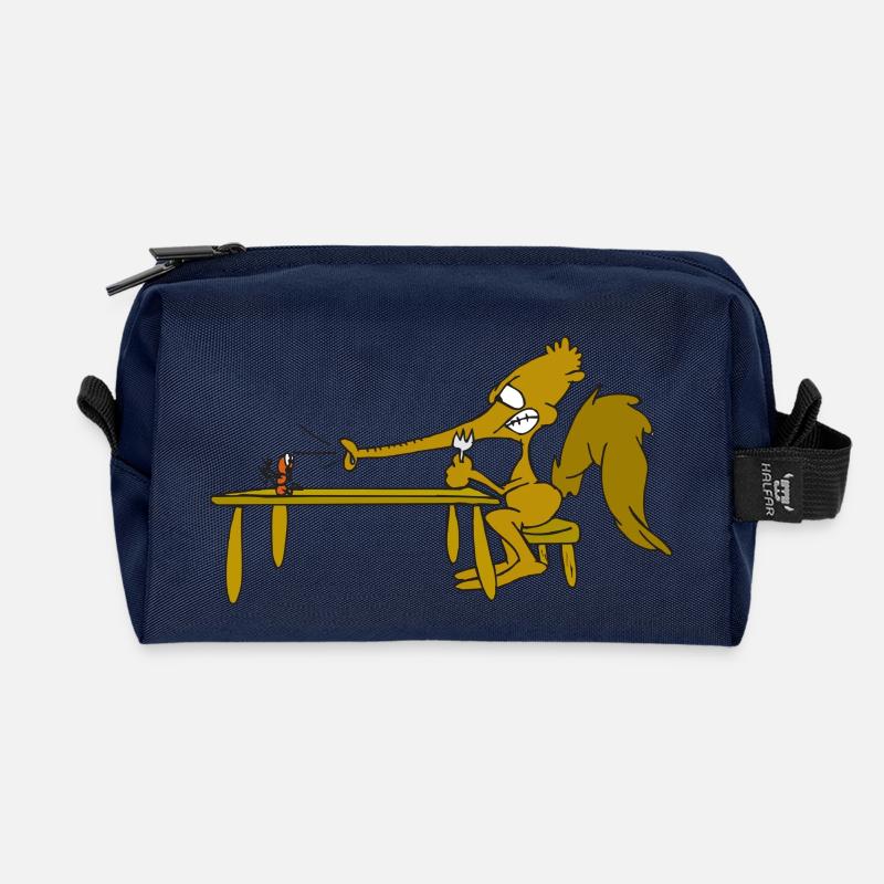 Der Ameisenbär - Recycelte Kulturtasche - Navy