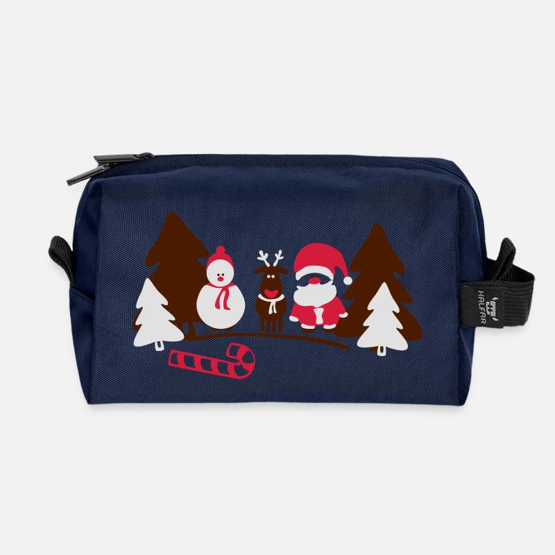 christmas crew - Recycelte Kulturtasche - Navy