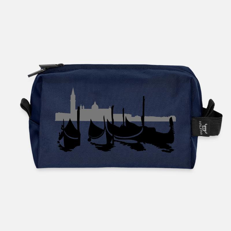 Venedig - Recycelte Kulturtasche - Navy