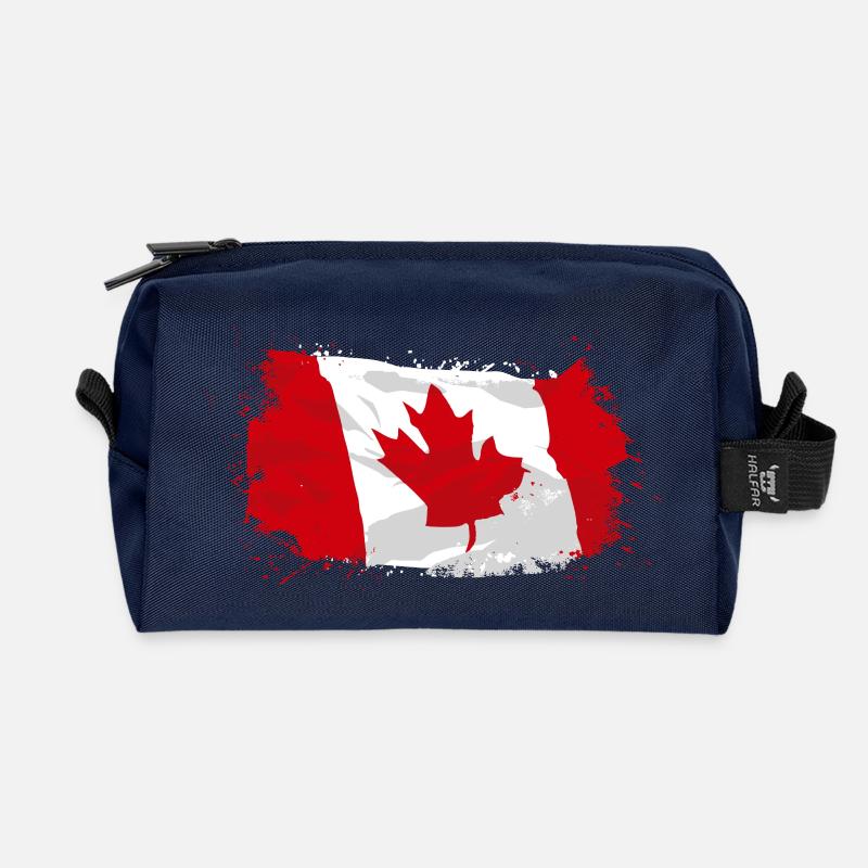 Canada Flag - Recycelte Kulturtasche - Navy