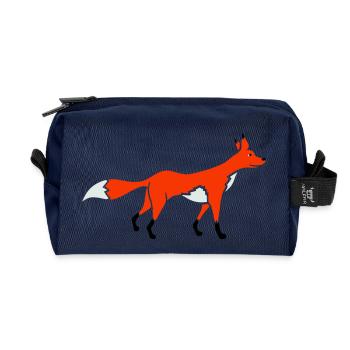 Fuchs Rotfuchs Wildes Tier Schlauer Wald Bewohner - Recycelte Kulturtasche - Navy - Vorne