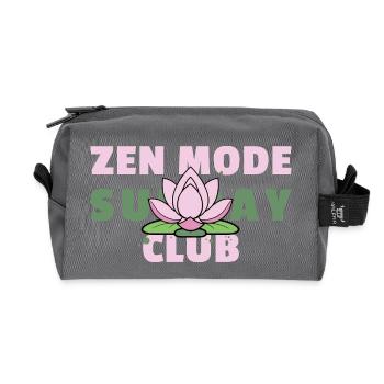 Zen Mode Sunday Club – Chemise de pleine conscience - Trousse de toilette en tissu recyclé - anthracite - Devant