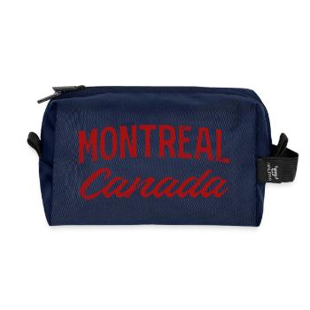 Montreal Canada Vintage Script - Recycelte Kulturtasche - Navy - Vorne