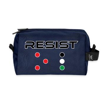 RESIST FP - Recycled Toiletry Zip Bag - navy - Front