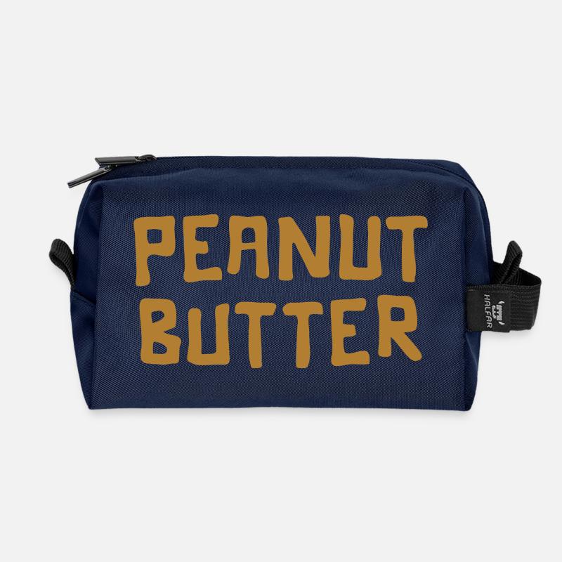 Erdnussbutter 🥜 - Recycelte Kulturtasche - Navy