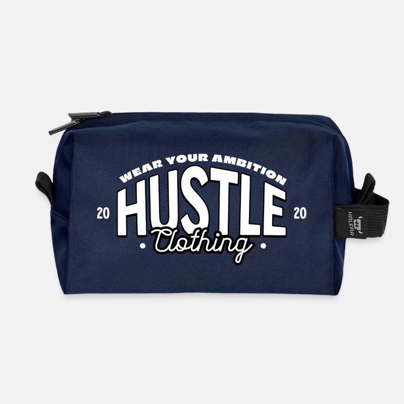 Hustle Attitude Logo Druck - Recycelte Kulturtasche - Navy