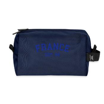 France Department 68 Haut-Rhin - Recycled Toiletry Zip Bag - navy - Front