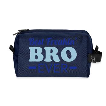Bro - Recycled Toiletry Zip Bag - navy - Front