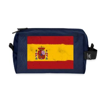 Drapeau de l’Espagne - Trousse de toilette en tissu recyclé - marine - Devant
