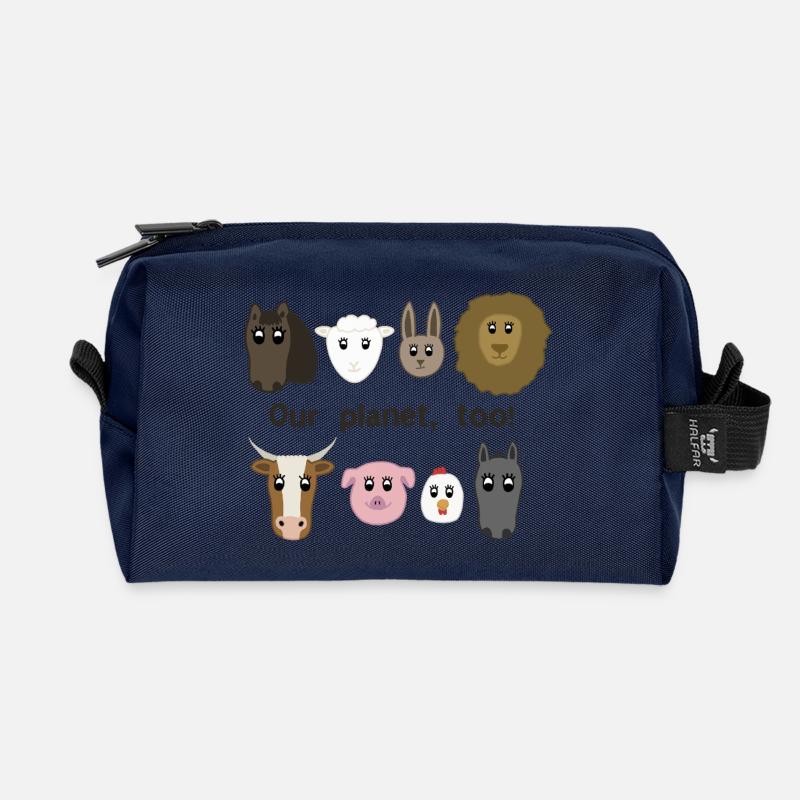 Unser Planet - Recycelte Kulturtasche - Navy