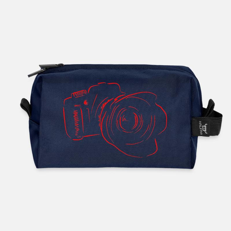 kamera - Recycelte Kulturtasche - Navy