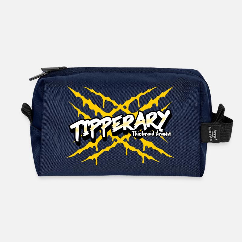 Tipperary County Ireland - Recycled Toiletry Zip Bag - navy