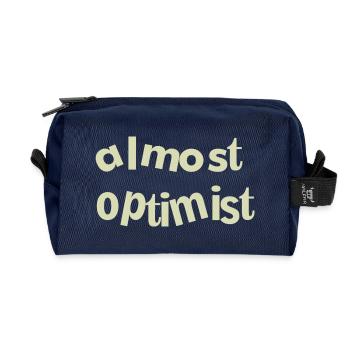 optimist - Recycelte Kulturtasche - Navy - Vorne