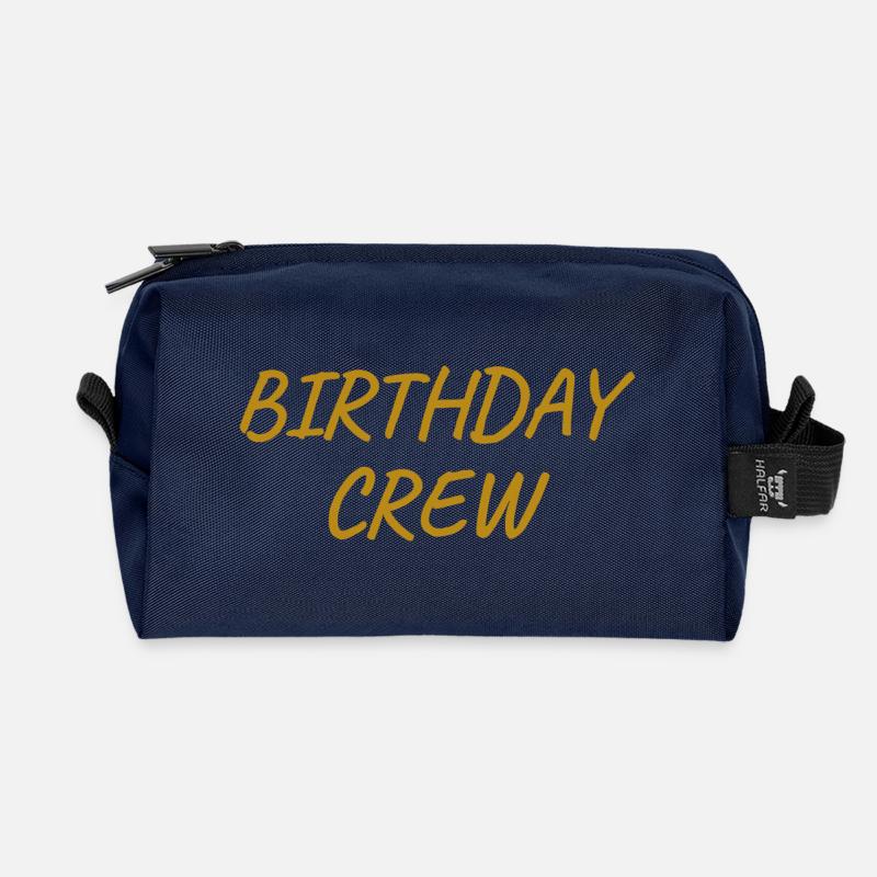 Birthday Crew - Recycelte Kulturtasche - Navy