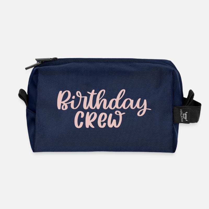 Birthday Crew - Recycelte Kulturtasche - Navy
