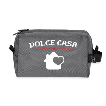 Dolce Casa Sweet Home Süßes Zuhause - Trousse de toilette en tissu recyclé - anthracite - Devant
