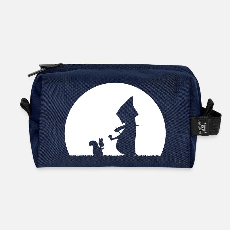 Eichhörnchen - Recycled Toiletry Zip Bag - navy