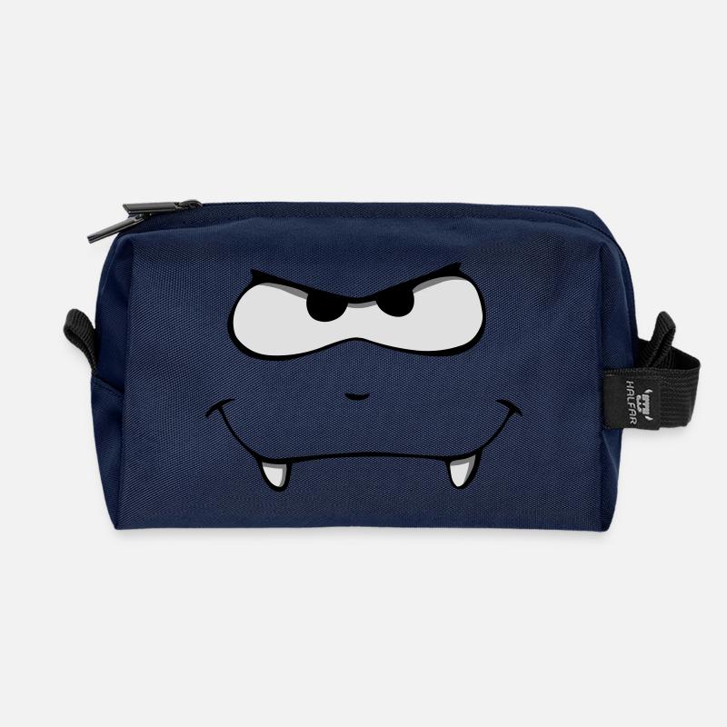 Monster - Recycelte Kulturtasche - Navy