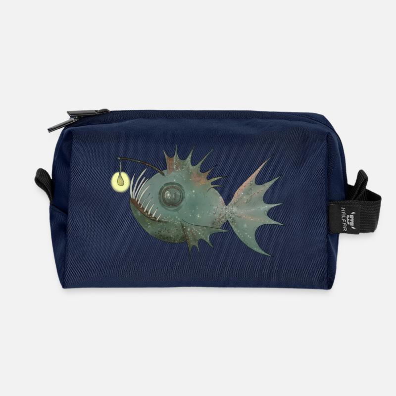 Anglerfisch - Recycelte Kulturtasche - Navy