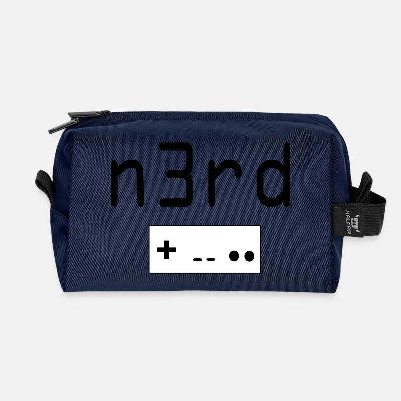 Nerd - Recycelte Kulturtasche - Navy