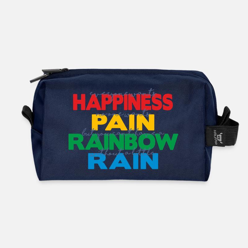 Glück - Recycelte Kulturtasche - Navy