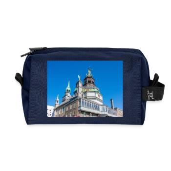 Notre Dame de Bon Secours Chapel Montréal Québec - Recycled Toiletry Zip Bag - navy - Front