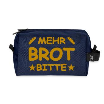 Pain - Trousse de toilette en tissu recyclé - marine - Devant