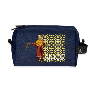Amor - Recycled Toiletry Zip Bag - navy - Front