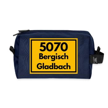 ANCIEN CODE POSTAL RETRO 5070 BERGISCHGLADBACH - Trousse de toilette en tissu recyclé - marine - Devant