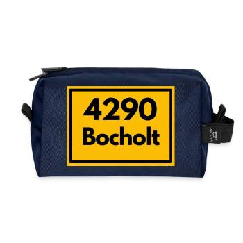 ANCIEN CODE POSTAL 4290 BOCHOLT TEXTILSTADT - Trousse de toilette en tissu recyclé - marine - Devant