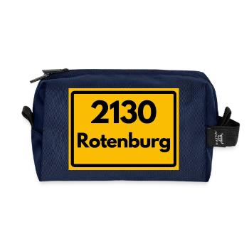 ANCIEN CODE POSTAL RETRO 2130 ROTENBURG WÜMME - Trousse de toilette en tissu recyclé - marine - Devant