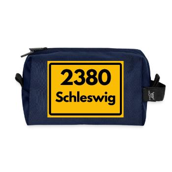 ANCIEN CODE POSTAL RETRO 2380 SCHLESWIG – FJORD - Trousse de toilette en tissu recyclé - marine - Devant