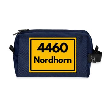 ALTE POSTLEITZAHL PLZ RETRO  4460 NORDHORN – NRW - Recycelte Kulturtasche - Navy - Vorne