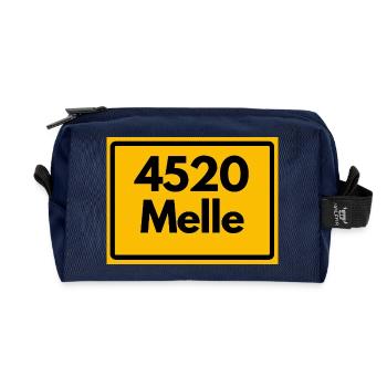 ALTE POSTLEITZAHL PLZ RETRO  4520 MELLE – SCHLOSS  - Recycelte Kulturtasche - Navy - Vorne