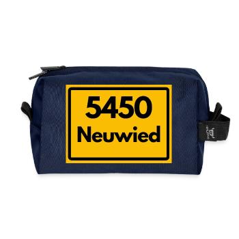 ALTE POSTLEITZAHL PLZ RETRO 5450 NEUWIED - Recycelte Kulturtasche - Navy - Vorne