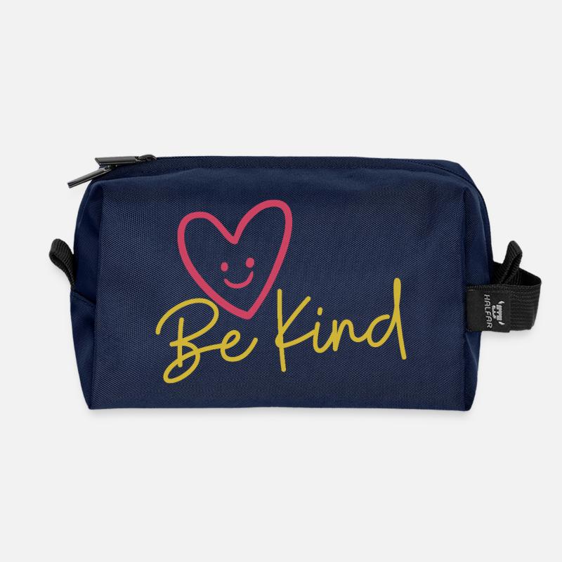 Be Kind T-Shirt | Inspirierendes Zitat-Tee - Recycelte Kulturtasche - Navy