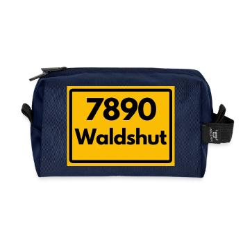 ANCIEN CODE POSTAL RETRO 7890 WALDSHUT HEIMAT - Trousse de toilette en tissu recyclé - marine - Devant