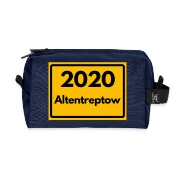 ANCIEN CODE POSTAL RÉTRO 2020 ALTENTREPTOW - Trousse de toilette en tissu recyclé - marine - Devant