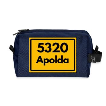 ANCIEN CODE POSTAL 5320 Apolda Glockenstadt - Trousse de toilette en tissu recyclé - marine - Devant