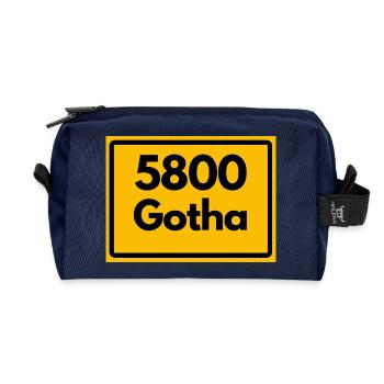 ANCIEN CODE POSTAL 5800 GOTHA HEIMATSTOLZ ORIGINAL - Trousse de toilette en tissu recyclé - marine - Devant