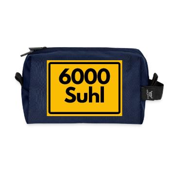 ANCIEN CODE POSTAL 6000 SUHL HEIMATSTOLZ ORIGINAL - Trousse de toilette en tissu recyclé - marine - Devant