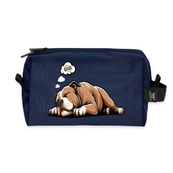 American Bully Bully Pit Bullys Bullybesitzer  - Recycelte Kulturtasche - Navy - Vorne
