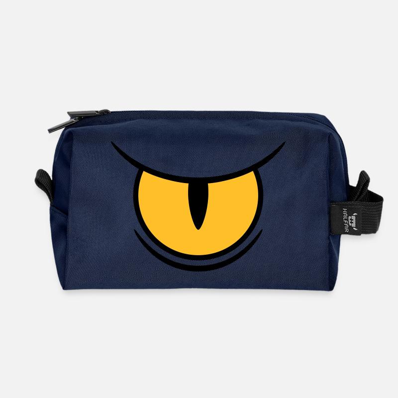 Big Reptile's Eye - Recycelte Kulturtasche - Navy