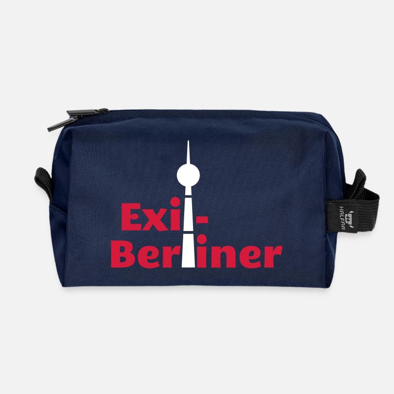 Berlin - Exil-Berliner - Recycelte Kulturtasche - Navy