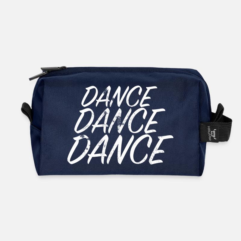 DANCE DANCE DANCE - Recycled Toiletry Zip Bag - navy
