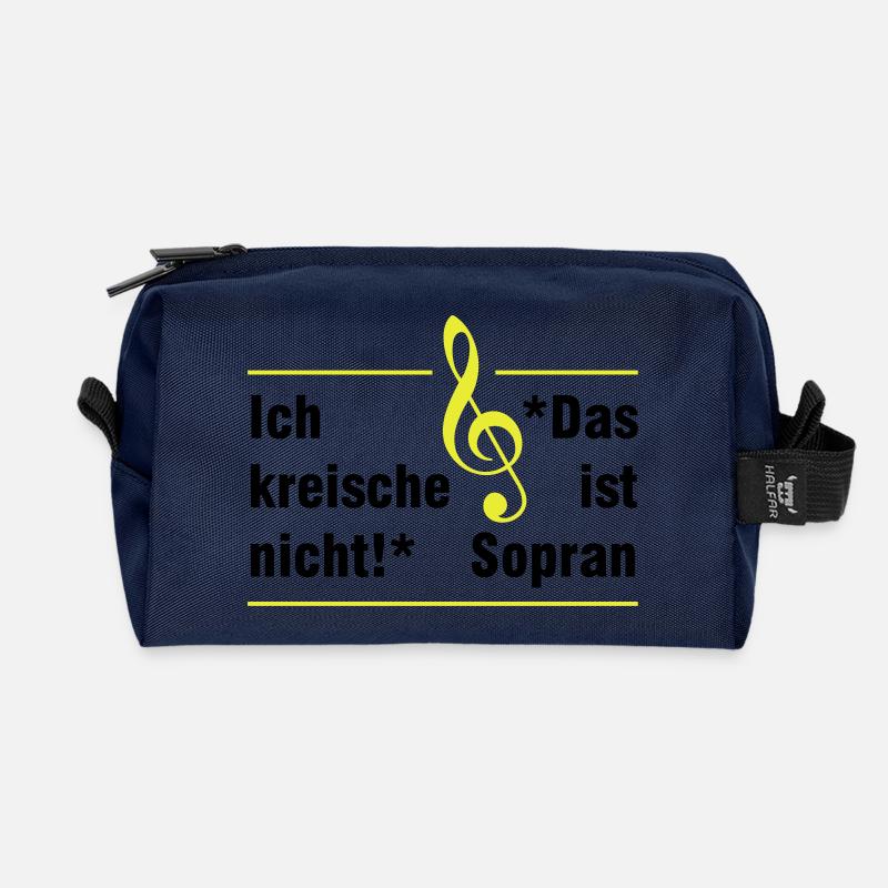Sopran - Recycelte Kulturtasche - Navy