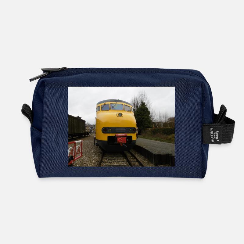 MAT 64 im Eisenbahnmuseum - Recycelte Kulturtasche - Navy